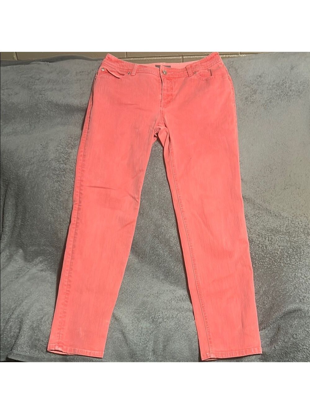 Chico's Pink Straight Leg Jeans Vibrant Style